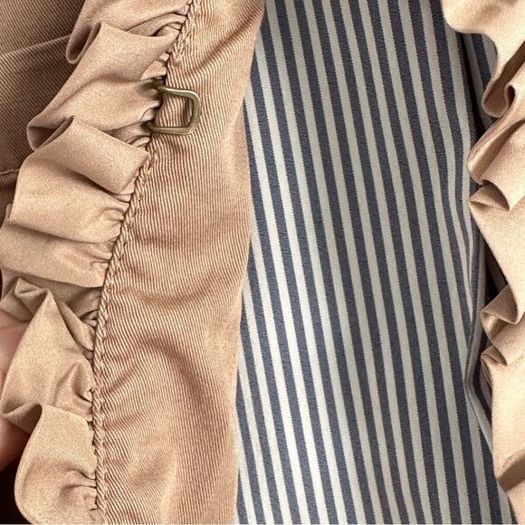 J Crew Tan Ruffle Chino Cropped Blazer | Size 2 - Picture 12 of 12